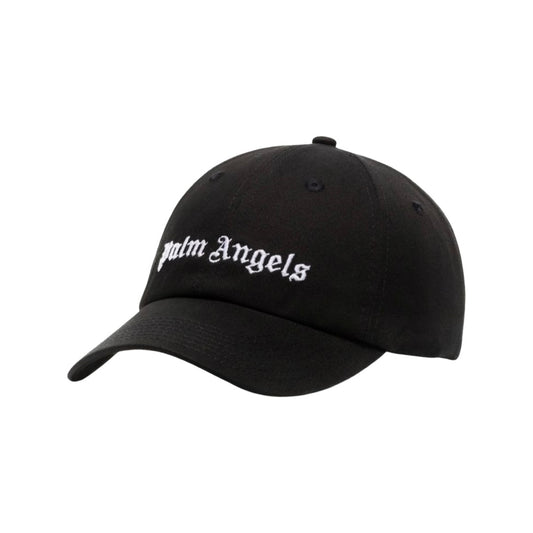 Palm Angels Logo Hat In Black