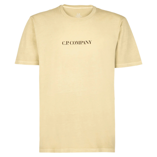 CP Company Logo T-shirt In Yellow