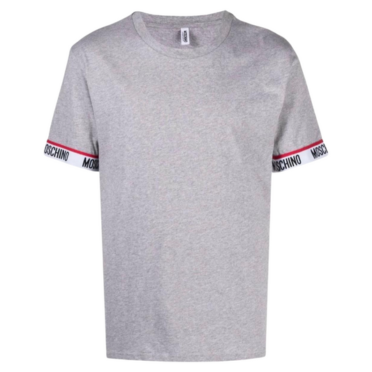 Moschino Arm Tape T-shirt In Grey