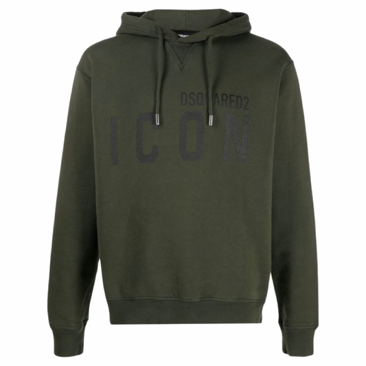 Dsquared2 ICON Hoodie In Khaki