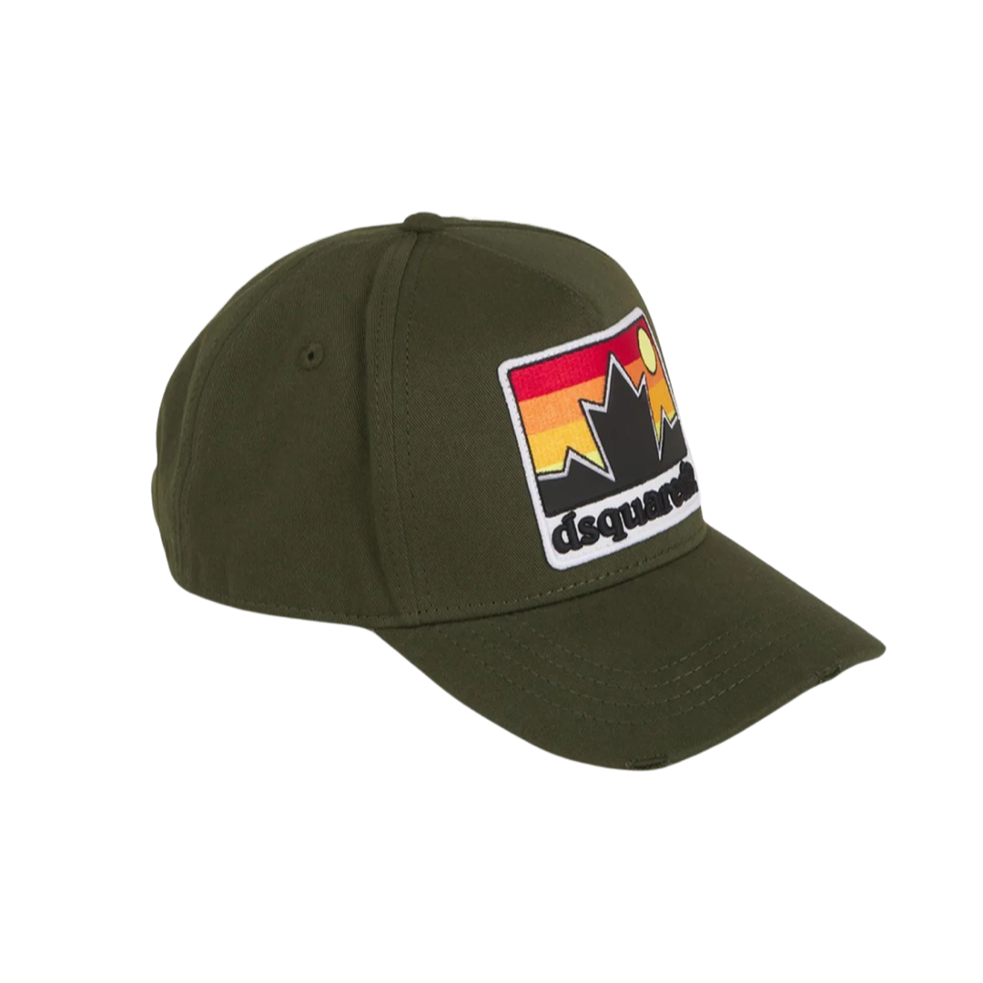 Dsquared2 Logo Hat In Khaki