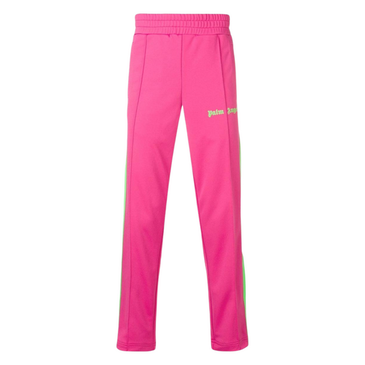 Palm Angels Track Pants In Pink & Green