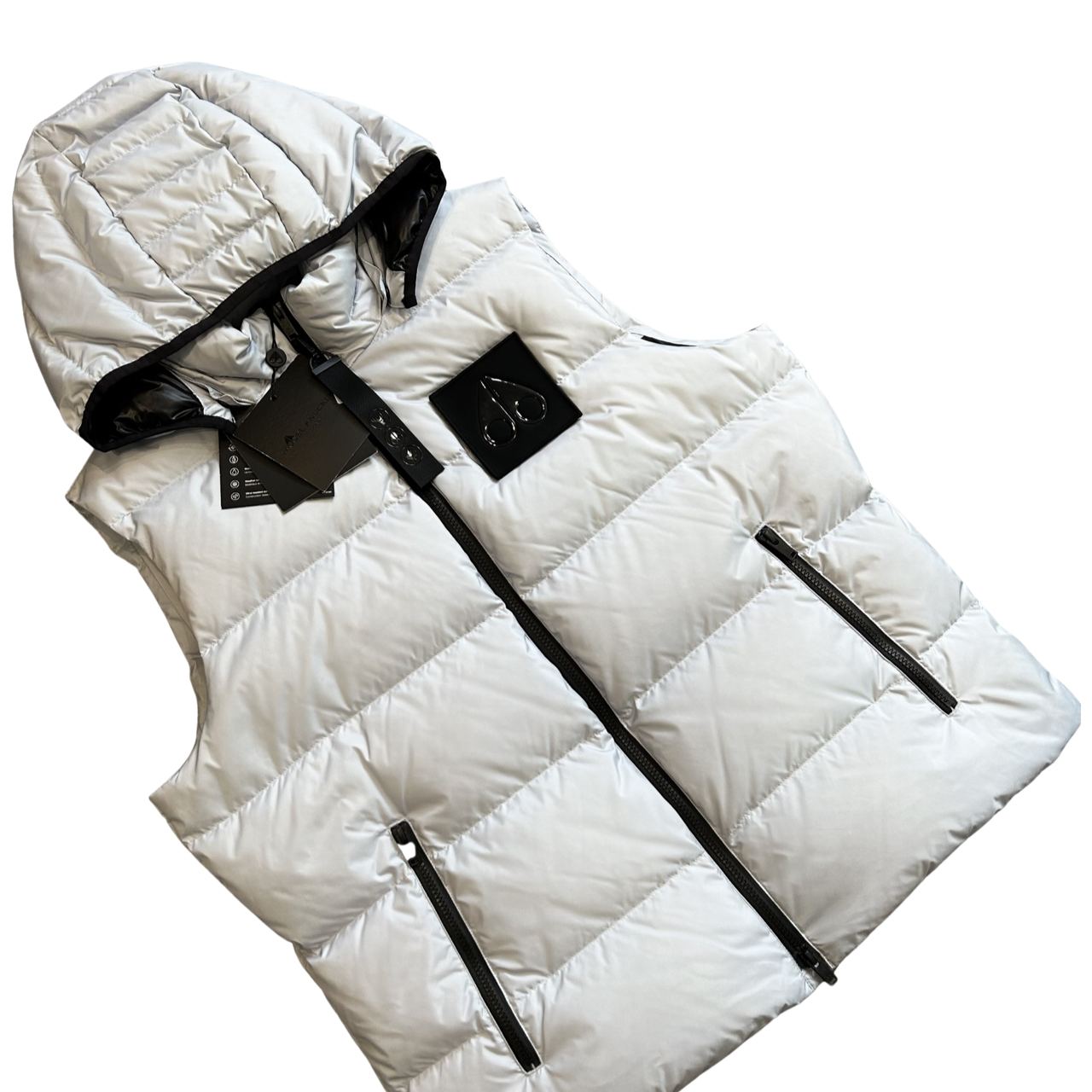 Moose Knuckles Logo Bodywarmer In White