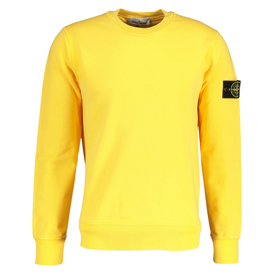 Stone Island Sweater In Yellow