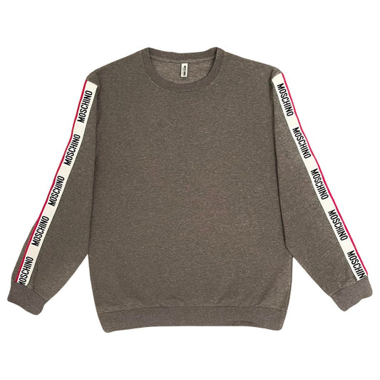 Moschino Tape Sweater In Dark Grey