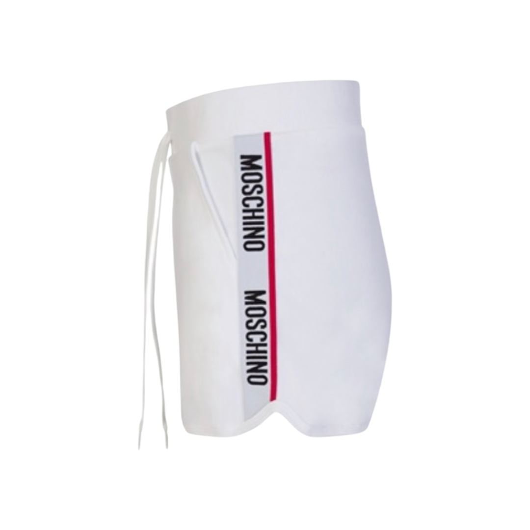 Moschino Tape Shorts In White