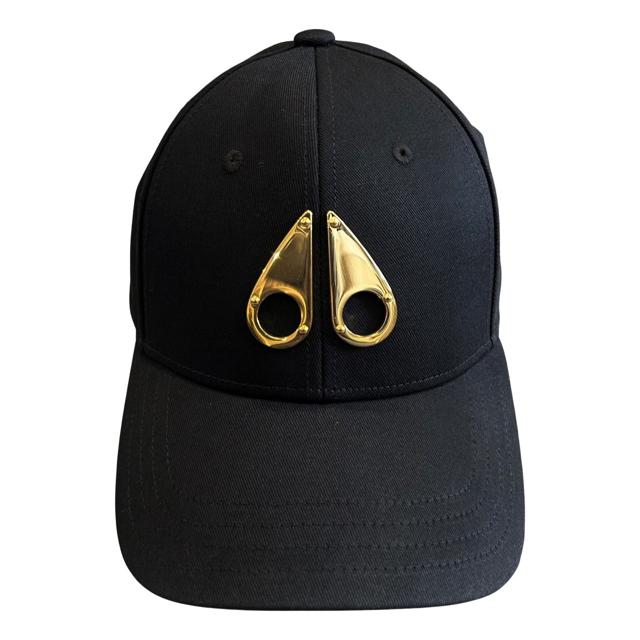 Moose Knuckles Hat In Black & Gold