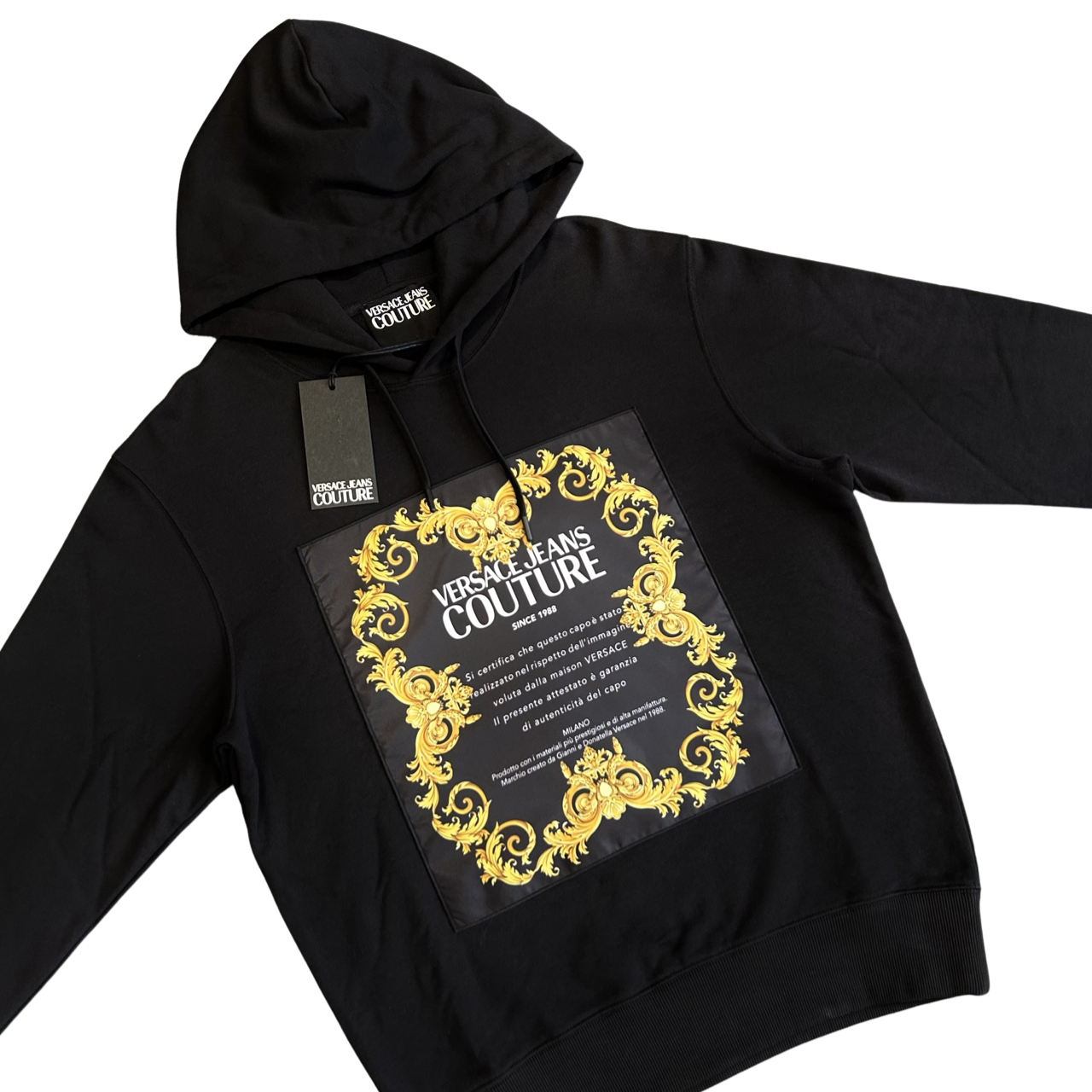 Versace Jeans Couture Hoodie In Black