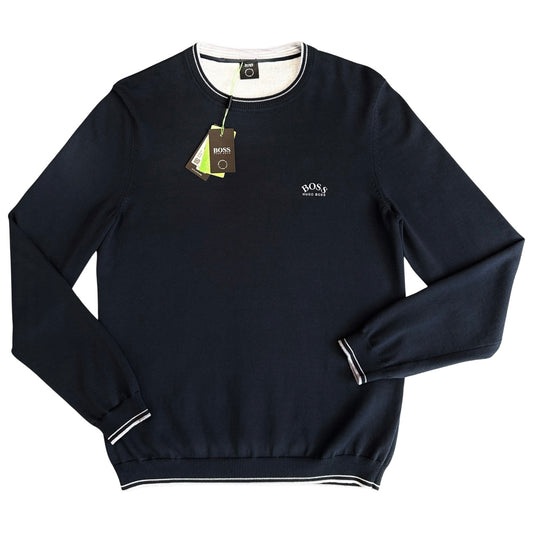 Hugo Boss Knit Sweater In Navy