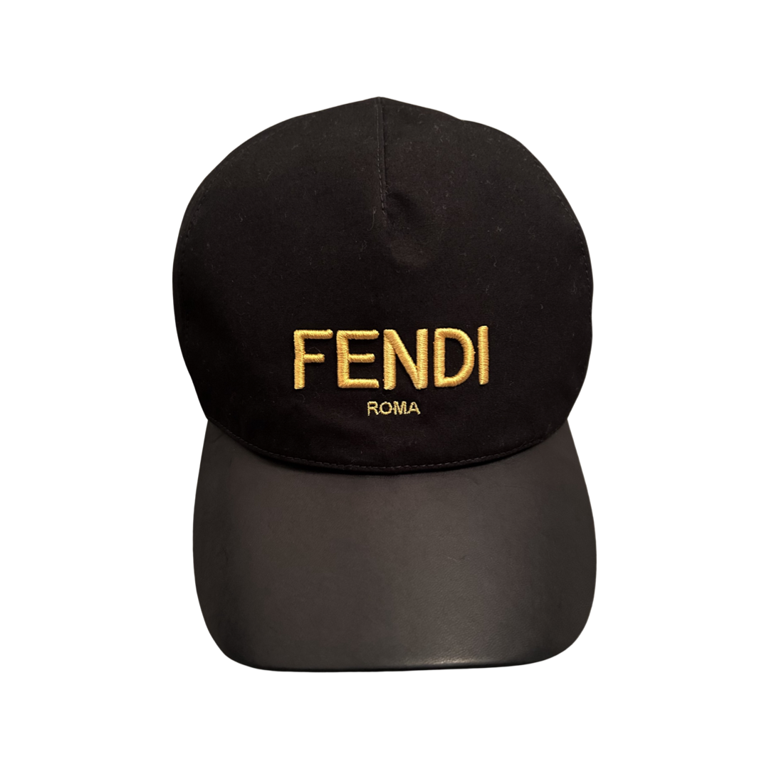 Fendi ROMA Reversible Hat In Black