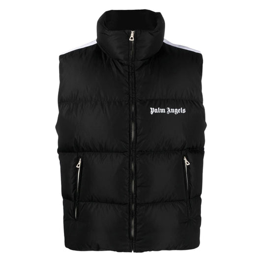 Palm Angels Logo Bodywarmer In Black