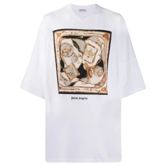 Palm Angels Oversized T-shirt In White