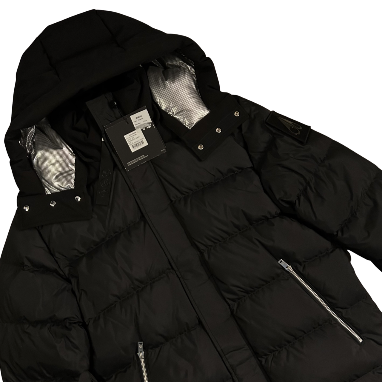 Moose Knuckles Midgell Down Coat In Black