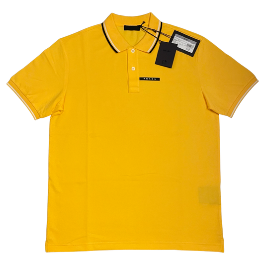 Prada Polo Shirt In Yellow
