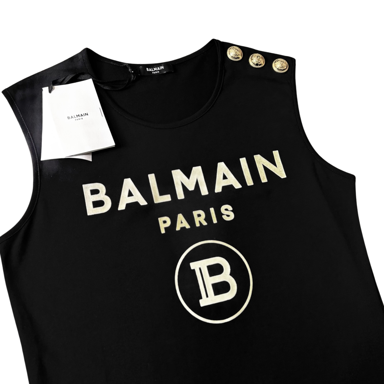 Balmain Vest In Black