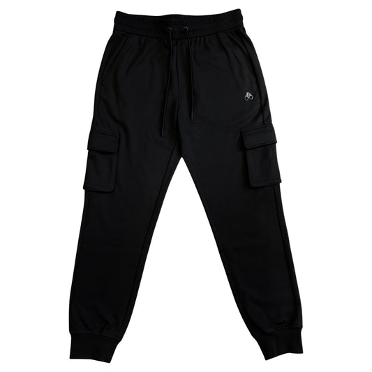 Moose Knuckles Cargo Joggers In Black