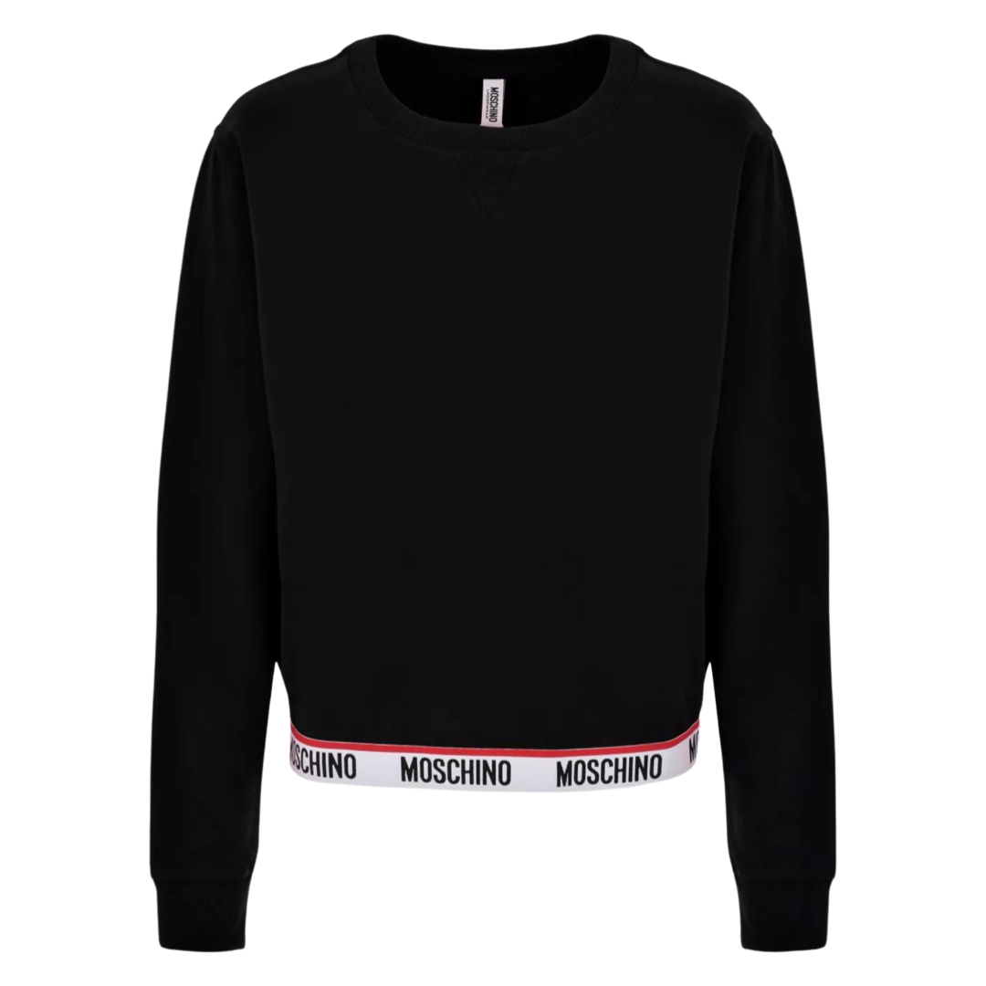 Moschino Tape Sweater In Black