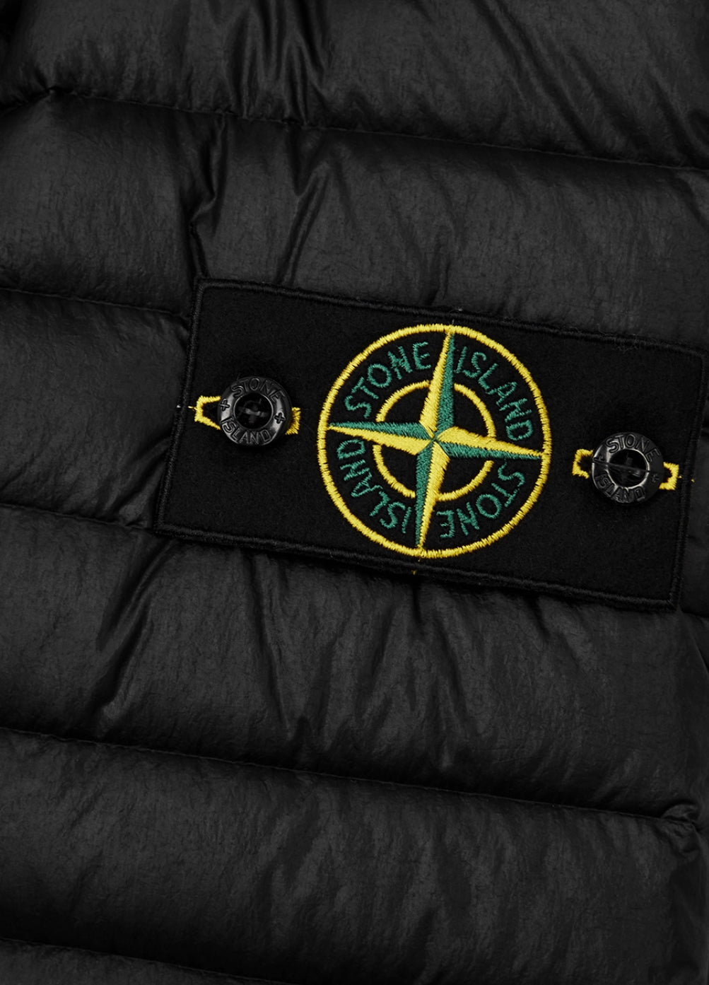 Stone Island Quilted Shell Jacket In Black