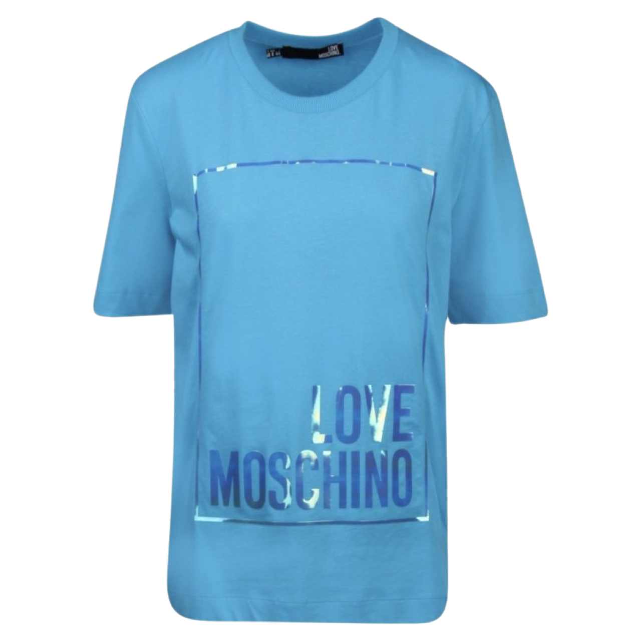 Love Moschino Logo T-shirt In Blue