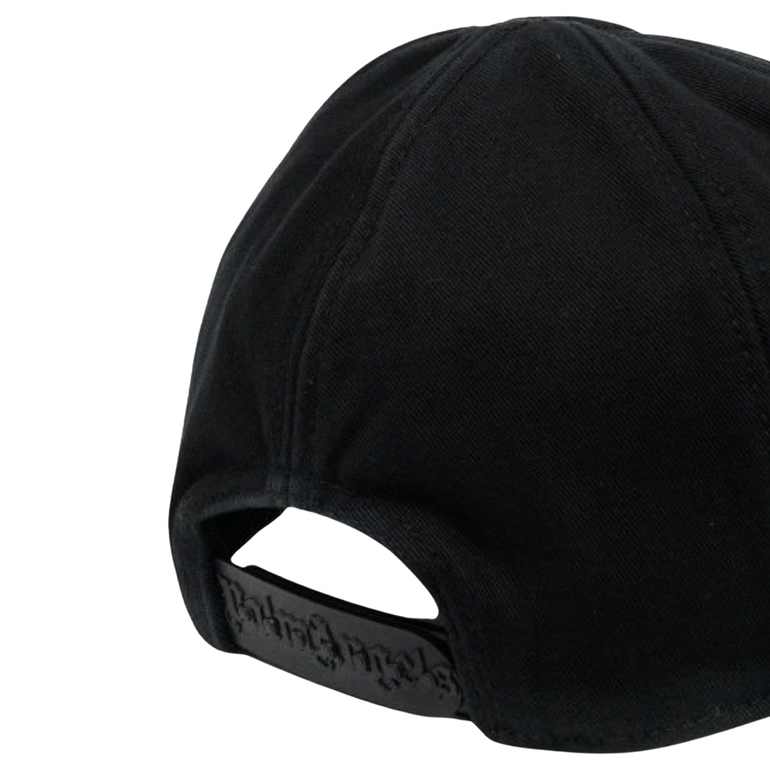 Palm Angels Logo Hat In Black