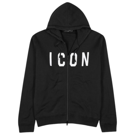 Dsquared2 ICON Zip Hoodie In Black
