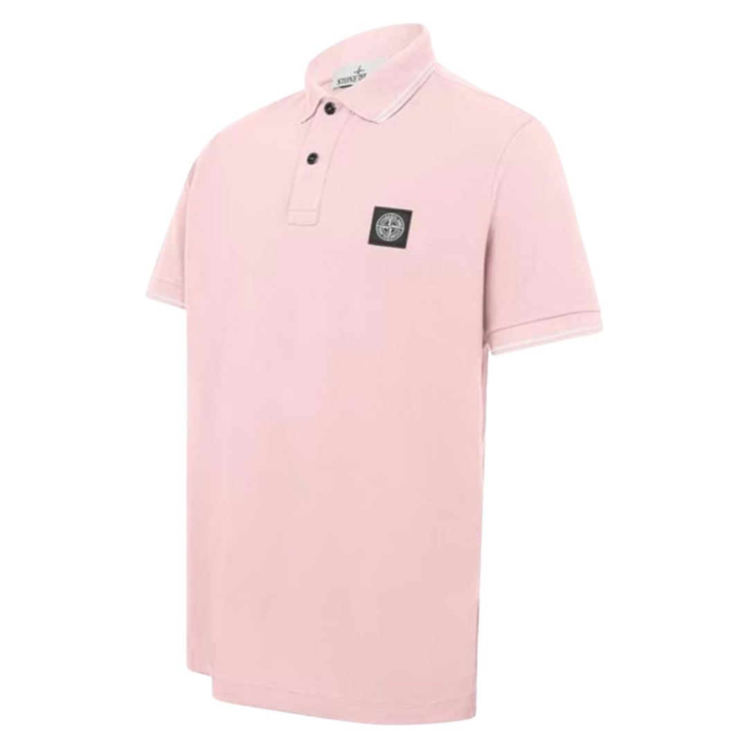 Stone Island Polo Shirt In Pink