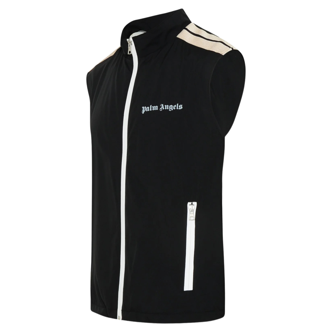 Palm Angels Track Gilet In Black