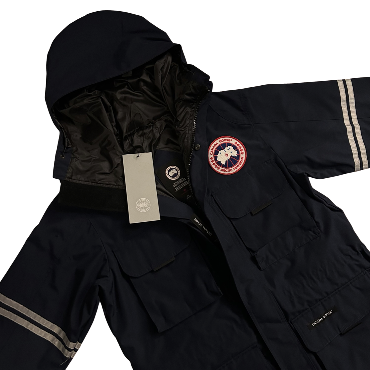 Canada Goose Parka Jacket In Navy