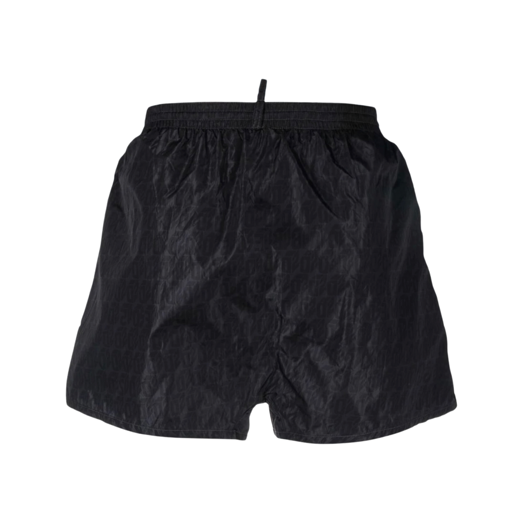 Dsquared2 D2 Logo Swim Shorts In Black