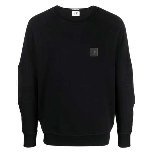 CP Company Logo Patch Sweater In Black