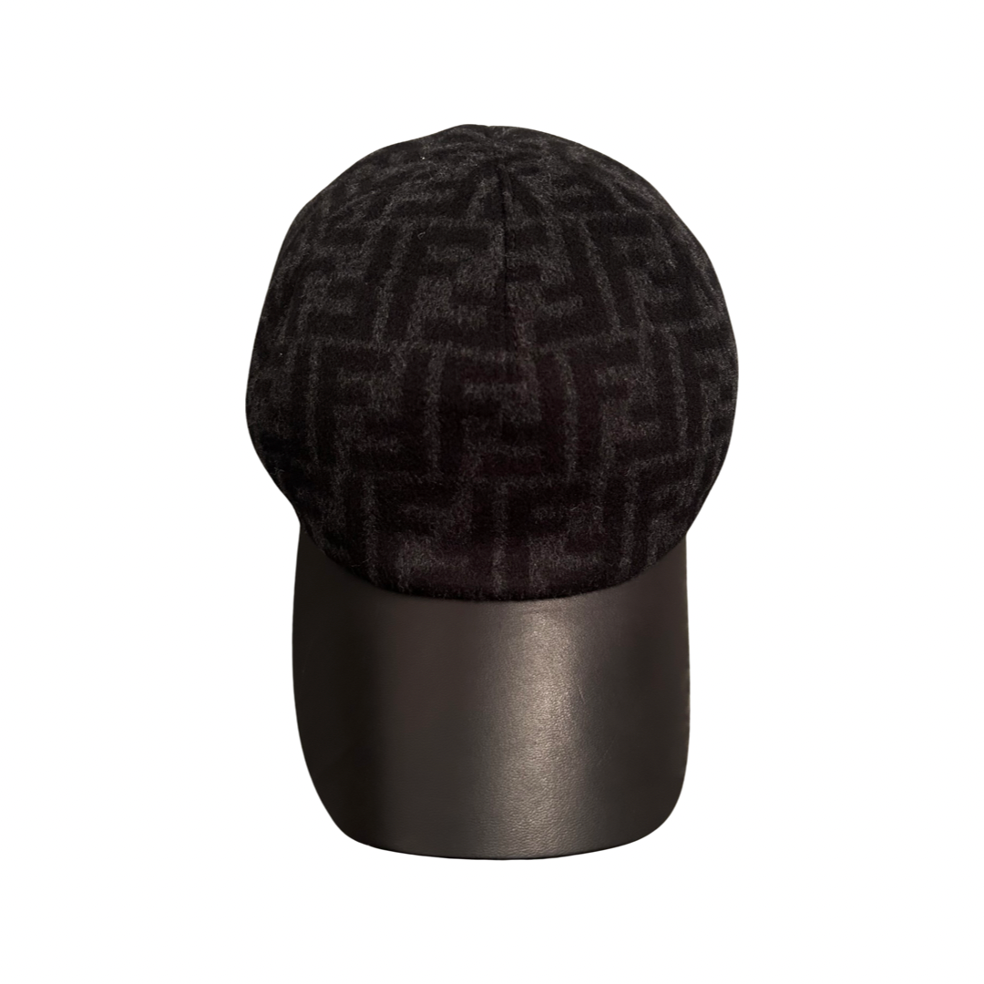 Fendi FF Wool Hat In Black