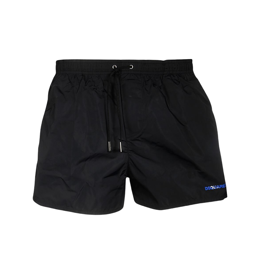 Dsquared2 ICON Swim Shorts In Black & Blue