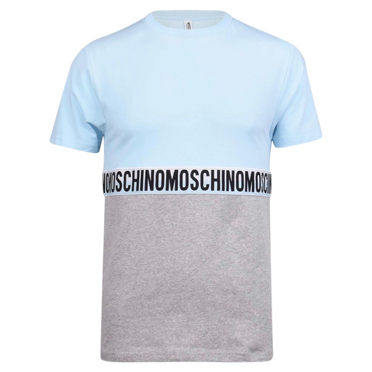 Moschino T-shirt In Blue & Grey