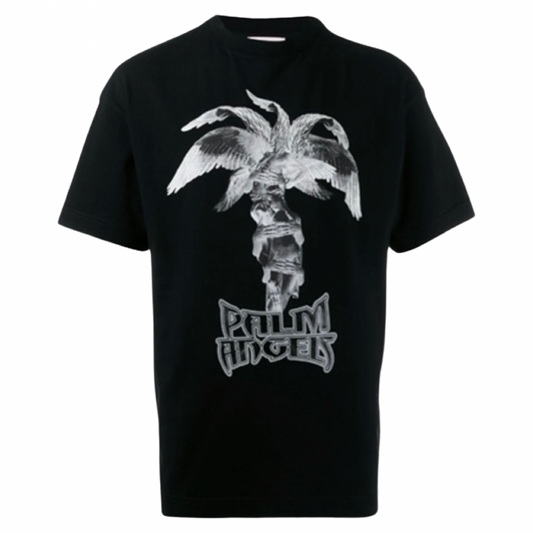 Palm Angels Statue T-shirt In Black
