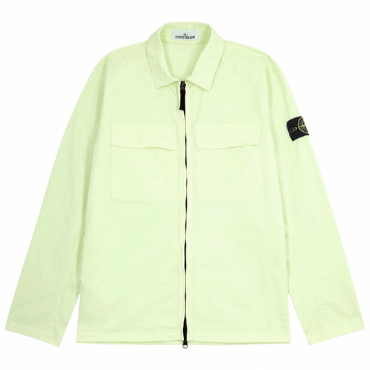 Stone Island Overshirt In Lime