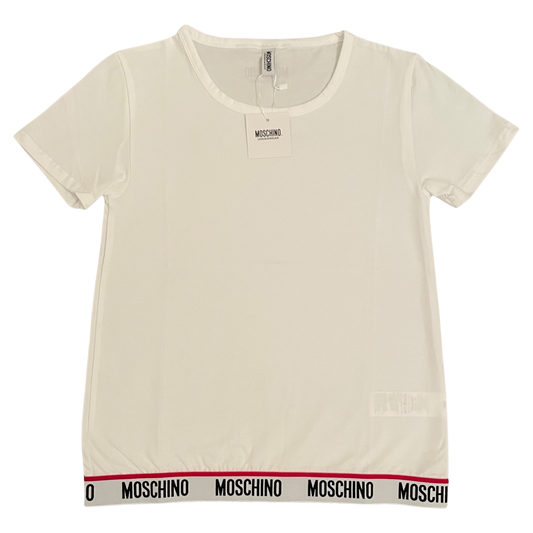 Moschino Tape T-shirt In White