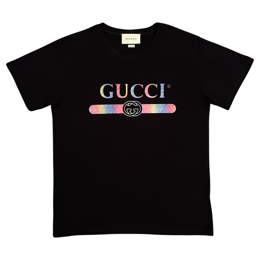 Gucci Rainbow T-shirt In Black