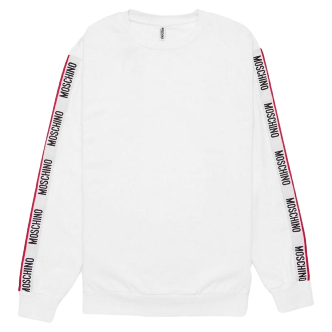 Moschino Tape Sweater In White