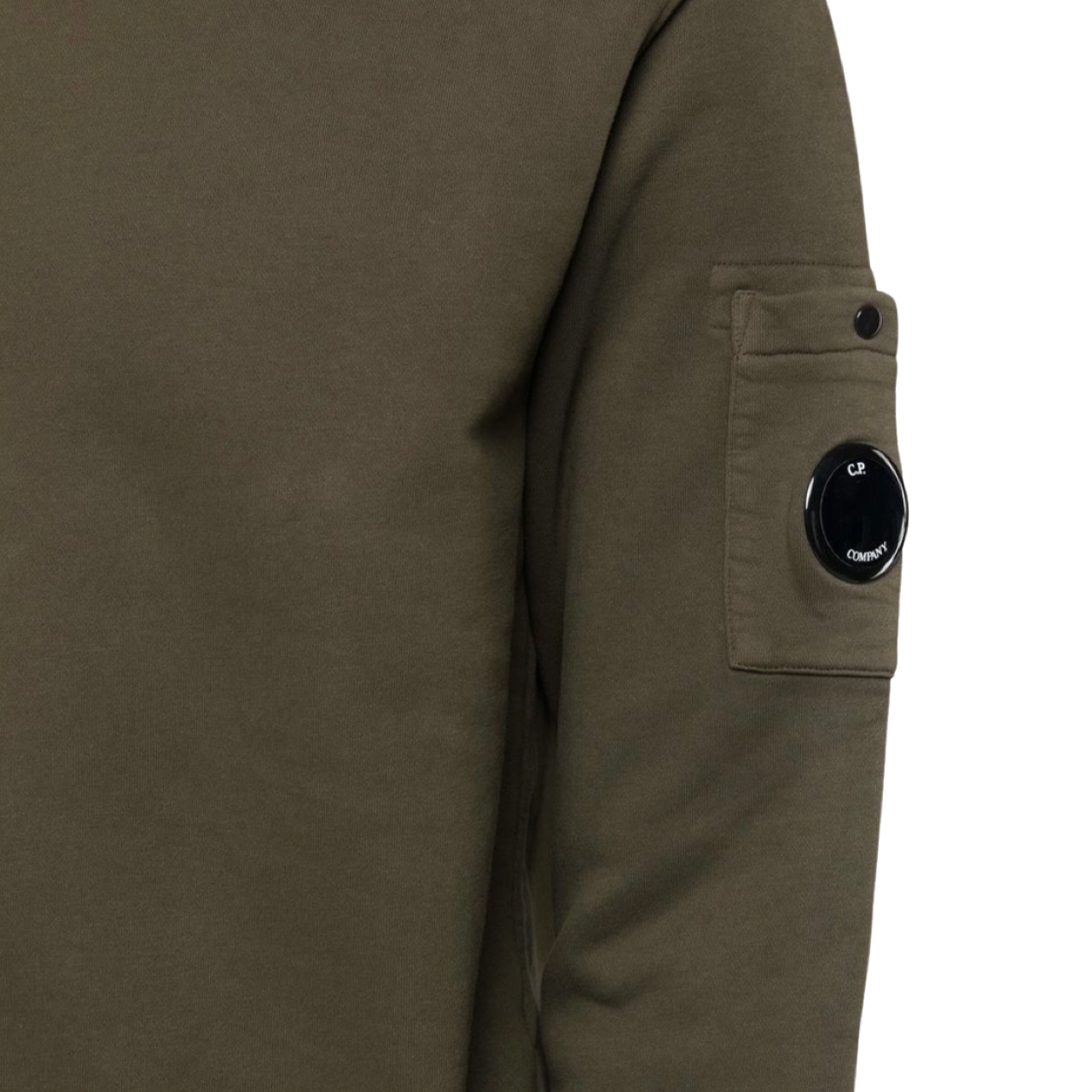 CP Company Lens Sweater In Khaki