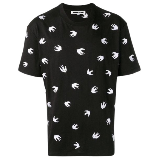 Alexander McQueen Swallows T-shirt In Black