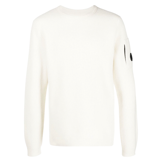 CP Company Lens Sweater In White