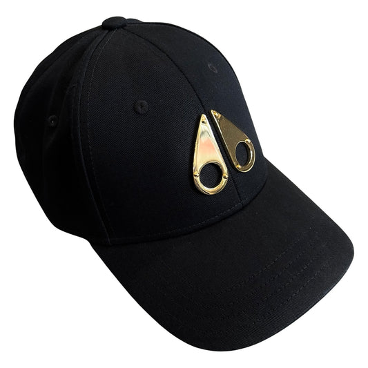 Moose Knuckles Hat In Black & Gold