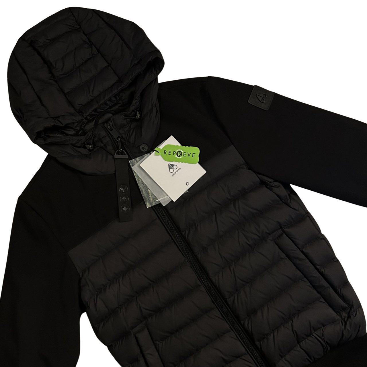 Moose Knuckles Padded Jacket In Black