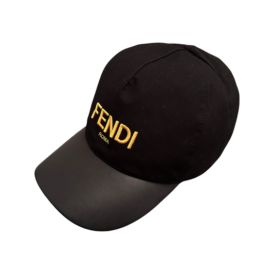 Fendi ROMA Reversible Hat In Black
