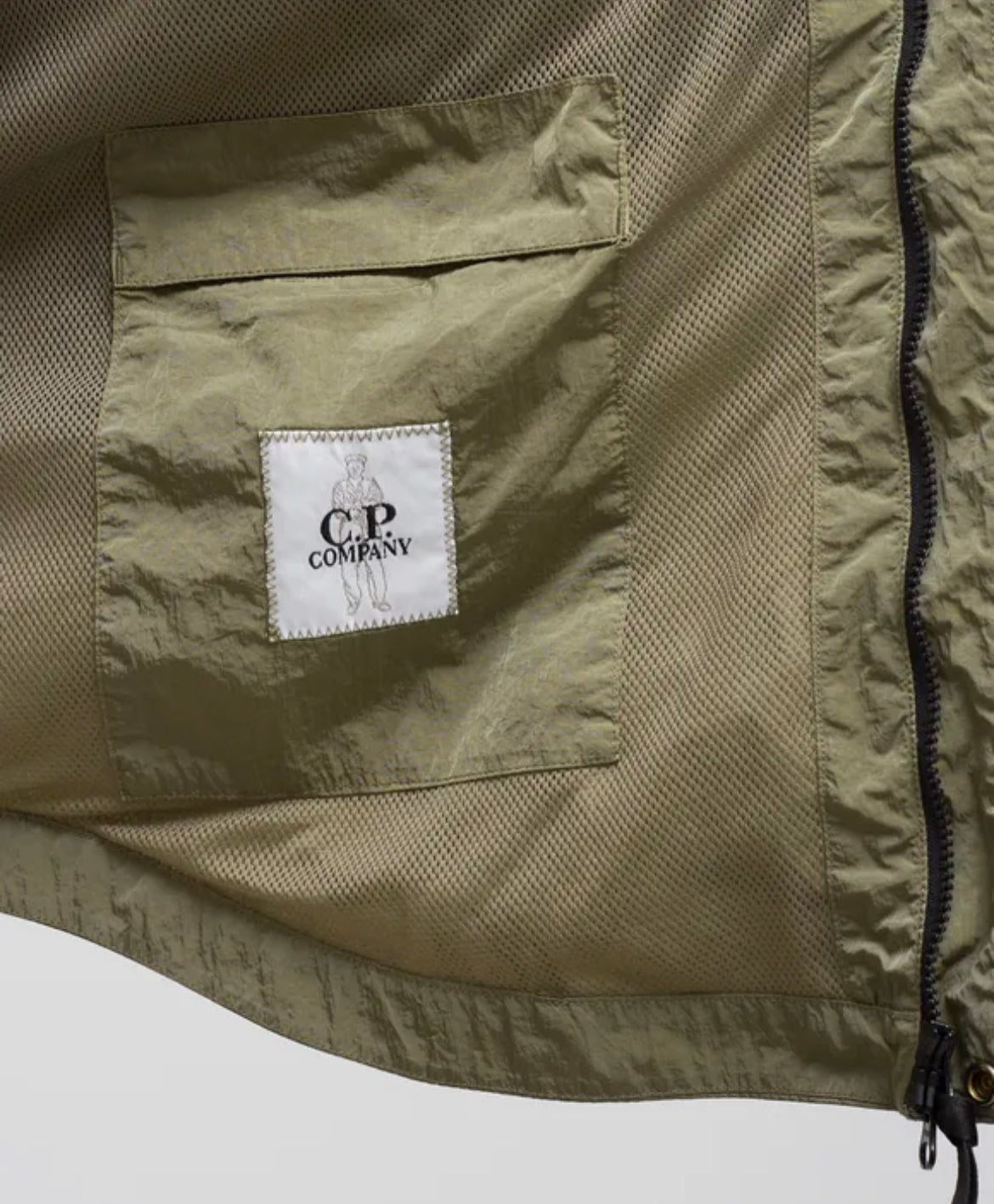 CP Company Overshirt Jacket In Khaki