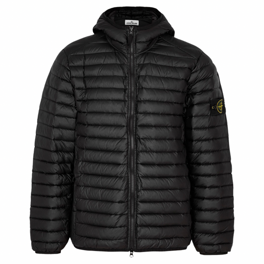 Stone Island Quilted Shell Jacket In Black