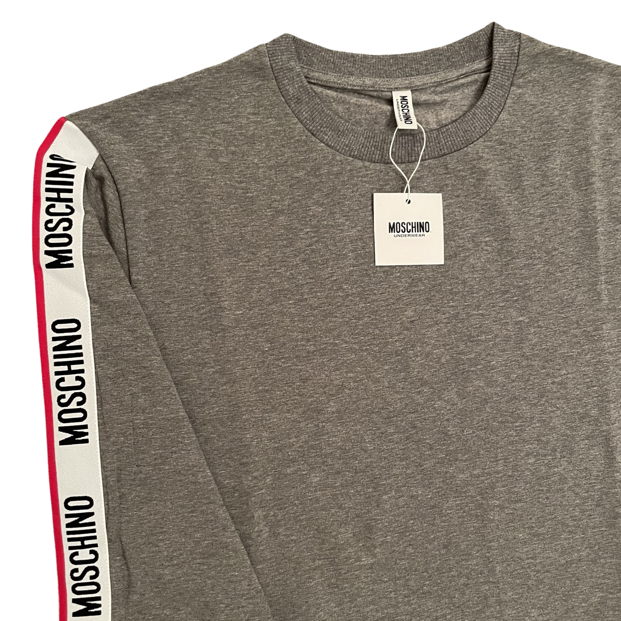 Moschino Tape Sweater In Grey