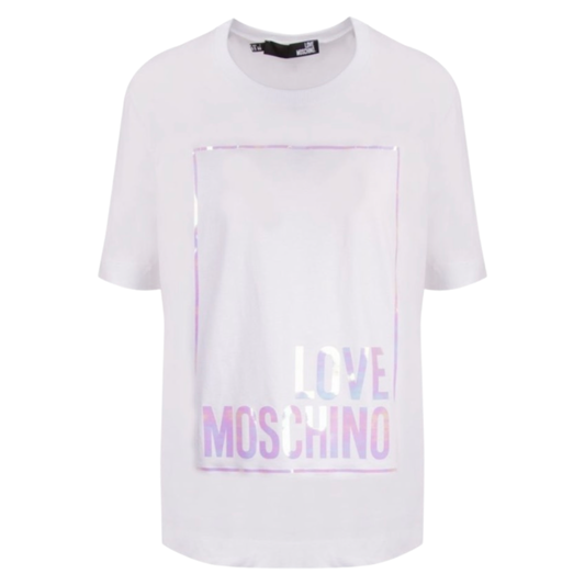 Love Moschino Logo T-shirt In White