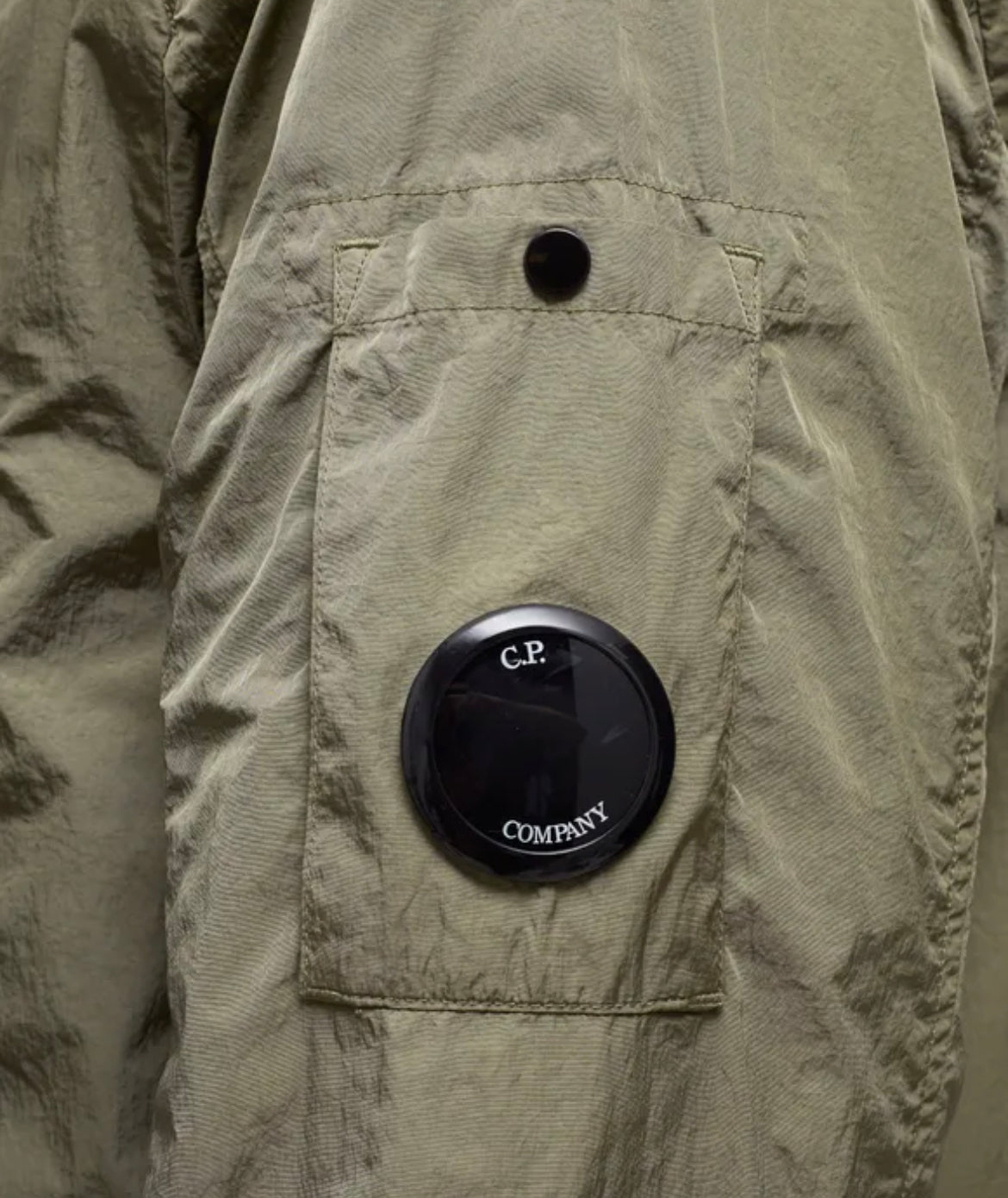 CP Company Overshirt Jacket In Khaki