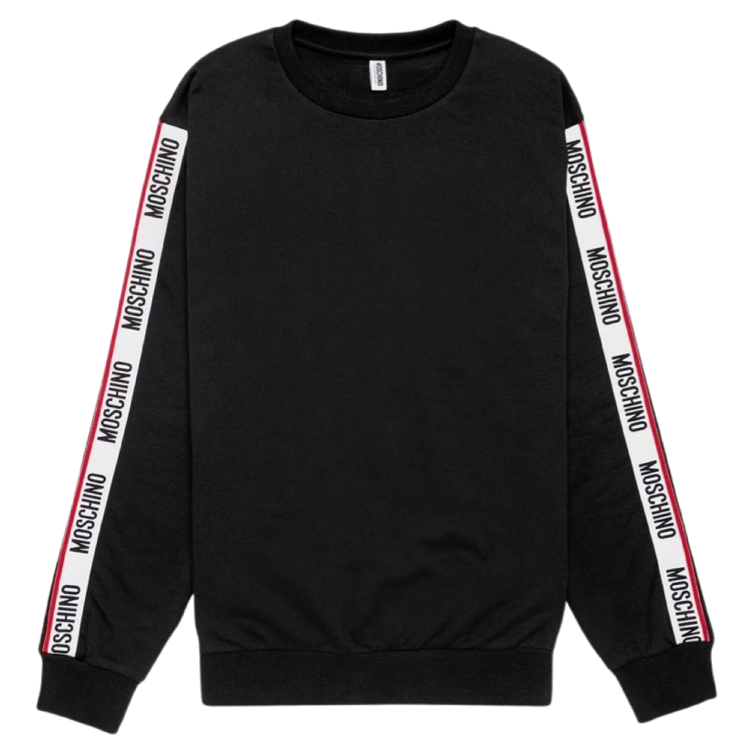 Moschino Tape Sweater In Black